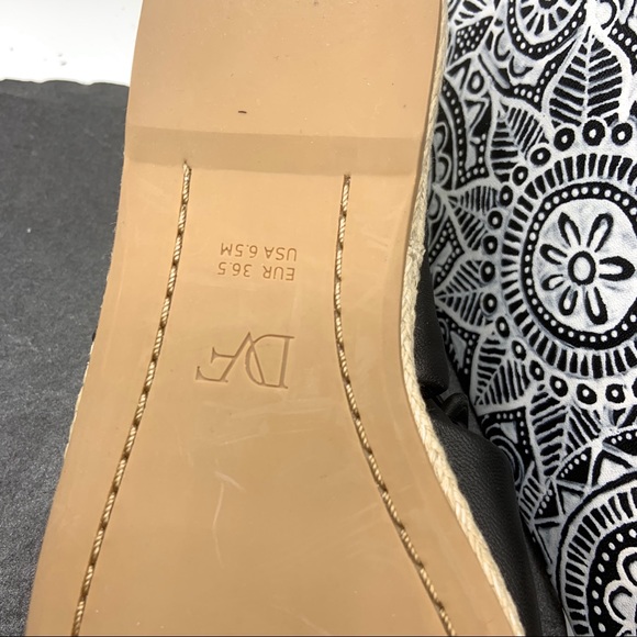 Diane von Furstenberg Iona Black Leather Sandals - Picture 3 of 6